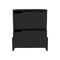 Homeroots 20" Black Wood Two Drawer Nightstand 543694 - alternate 5