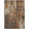 Homeroots 5' X 8' Rust Gray And Ivory Abstract Washable Indoor Outdoor Area Rug 617663 - alternate 8