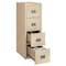 Fireking 3 Drawer, 1 Hr Fire & Impact Rated, Vertical, 31" depth Legal Champagne 3-2131-CCH - alternate 2