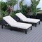 Leisuremod Chelsea Modern Outdoor Chaise Lounge Chair With Light Grey Cushions CLBL-77LGR2 - alternate 8