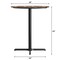Flash Furniture Commercial 36" Natural HPL Tabletop with Black Bar Height X Base ST-RD36-NAT-T3030B-GG - alternate 5