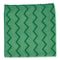 Rubbermaid Commercial Reusable Cleaning Cloths, Microfiber, 16 x 16, Green, PK12 FGQ62000GR00 - alternate 1
