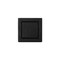 Strategic Brands 7/8in Square Knob - Cosmopolitan - Matte Black 72820 - alternate 1