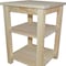 Homeroots 28" Tan Solid Wood Nightstand 548325 - alternate 4
