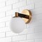 Jonathan Y Modernist Globe 5.75" 1-Light Metal/Frosted Glass Modern Contemporary LED Vanity, Brass Gold/Black JYL3540A - alternate 8