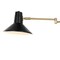 Jonathan Y Hygge 16" Swing Arm 1-Light Modern Midcentury Iron USB Charging Port LED Sconce, Black/Brass Gold JYL1302B - alternate 8