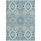 Homeroots 5' X 8' Teal Blue Green And Ivory Oriental Washable Indoor Outdoor Area Rug 597711 - alternate 6