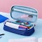 Lockermate By Bostitch Expanding Pencil Case, For Office & School Supplies, Travel Organizer Bag, High Capacity, Blue 24363-BL - alternate 5