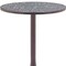 Homeroots 24" Black and Bronze Wood and Steel Pedestal Base Round Top Dining Table 572241 - alternate 5
