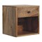 Homeroots 12" Brown Solid Wood Square One Drawer Floating Nightstand 651595 - alternate 15