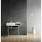 Kingston Brass 36" Solid Surface Console Sink with Stainless Steel Legs, 8-Inch, 3-Hole, Matte White/Brushed Brass KVPB3368SQA7 - alternate 5