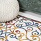 Jonathan Y Atrani Scroll Trellis Cream/Blue/Red 2 ft. x 8 ft. Indoor/Outdoor Runner Rug AMC110A-28 - alternate 7