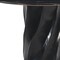 Homeroots 48" Black Marble and Wood Pedestal Base Round Top Dining Table 623352 - alternate 6