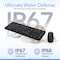 Delton M70/M41 Medical Grade Airtight Waterproof USB Backlit Computer Keyboard & Mouse, Black M71 - alternate 6