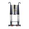 Wrightmaster 26.2 ft. Aluminum Extension Ladder with Hook and Mobility Wheels, 330 lbs. Load Capacity ZOR-1080-SLV - alternate 1