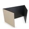 Flipside 18 x 48 Study Carrel Black Corrugated Pack of 12 61867-12 - alternate 1
