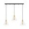 Jonathan Y Kiawah Island 30.5" 3-Light Metal/Glass Contemporary Modern LED Pendant, Brass Gold/Black JYL1123A - alternate 9