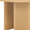 Homeroots 46" Natural Solid Wood Three Leg Base Round Top Dining Table 720688 - alternate 4