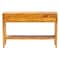 Bali & Pari Ghina Modern and Contemporary Natural Light Mappa Real Burl Wood 2-Drawer Console Table 249-13921-ZORO - alternate 9