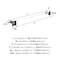 Amerock Glacio Clear/Brushed Nickel Contemporary 24 in 610 mm Towel Bar BH36064CG10 - alternate 3