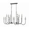 Z-Lite Allistair 16-Light Linear Chandelier, 30.75 in W, Matte Black 352-56L-MB - alternate 5