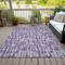 Homeroots 5' X 8' Purple And Lavender Abstract Washable Indoor Outdoor Area Rug 602510 - alternate 7