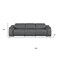 Homeroots 107" Dark Gray Top Grain Leather Reclining USB Sofa 643712 - alternate 5