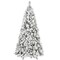 Homeroots 6' Pre Lit Full Flocked Fir Christmas Tree 713094 - alternate 4
