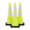 Traffic Kontrol 36in Traffic Safety Cone - 10 Lbs - Lime - 6in+4in Hi Intensity Reflective Collars - 3PK TKTC-36-10-LM-2C-3 - alternate 1