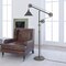 Homeroots 70" Steel Reading Floor Lamp With Silver Cone Shade 523359 - alternate 6