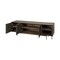 Homeroots 20in Brown Solid Wood Cabinet Enclosed Storage TV Stand 380197 - alternate 4
