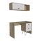 Homeroots 47" Brown Computer Desk With Two Drawers 403784 - alternate 5
