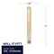 Bulbrite LED Filament 5 W Dimmable 11 Inch T9 Light Bulb with Antique Glass Finish, E26,2100K, 300Lumens, 4PK 862773 - alternate 2