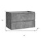 Homeroots 32" Gray Wood Freestanding Bathroom Vanity With White Sink And Two Drawers 627475 - alternate 4
