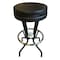 Holland Bar Stool Co Lighted New Jersey Devils 30" Swivel Bar Stool L500030NJDevlBlkVinyl - alternate 5