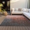 Homeroots 9' X 12' Blush And Dark Gray Ombre Washable Indoor Outdoor Area Rug 602891 - alternate 2
