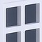 Homeroots 21" X 32" X 21" White Blue Wood Youth Chest 347561 - alternate 3