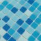 Apollo Tile Mingles 12 in. x 12 in. Glossy Blue and White Glass Mosaic Wall and Floor Tile 20 sqft/case, 20PK MIX2088BL585A - alternate 5