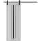 Sartodoors Barn Door 30 x 80 inches, BASIC 4903 White with Black Glass, 6.6FT Rail Track Hardware Set, Solid BASIC4903BD-B-WS-30 - alternate 1
