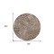 Homeroots 8' Brown And Beige Round Geometric Washable Indoor Outdoor Area Rug 595063 - alternate 6