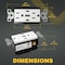 Faith USB Receptacle Outlet White, 15A 30-Watt with 2 Type C, 1 Type A USB Charger and Standard Wallplate UC2A1-15A6AP - alternate 2