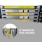 Wrightmaster 11.5 ft. Aluminum Extension Ladder with Metal Tool Suction Magnetic Strip, 330 lbs. Load Capacity ZR-257438 - alternate 6