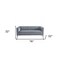Homeroots 76" Gray Sofa With Silver Legs 480906 - alternate 7