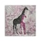Homeroots Exotic Pink Giraffes Unframed Print Wall Art 398843 - alternate 1