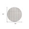 Homeroots 8' Pink And Gray Round Plaid Washable Indoor Outdoor Area Rug 601352 - alternate 7