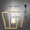Jonathan Y Pagoda 8" 1-Light Classic Traditional Metal Cage Lantern LED Pendant, Gold Painting JYL7618B - alternate 6