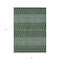 Homeroots 8' X 10' Olive Green And Blue Tribal Washable Indoor Outdoor Area Rug 582581 - alternate 6