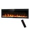 Edendirect 36 in. Insert-Type Electric Fireplace in Black, with Remote, 8H Timer, 5-Speed Flames, 12 Flame Colors ZR-WT-F36 - alternate 1