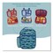Bentgo Kids Insulated Lunch Tote, Sharks Theme, 7.3" x 3.5" x 9.5", Turquoise/Blue BGKDBG-SHK - alternate 4