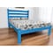Homeroots Caribbean Blue Solid Wood Full Bed Frame 546749 - alternate 6